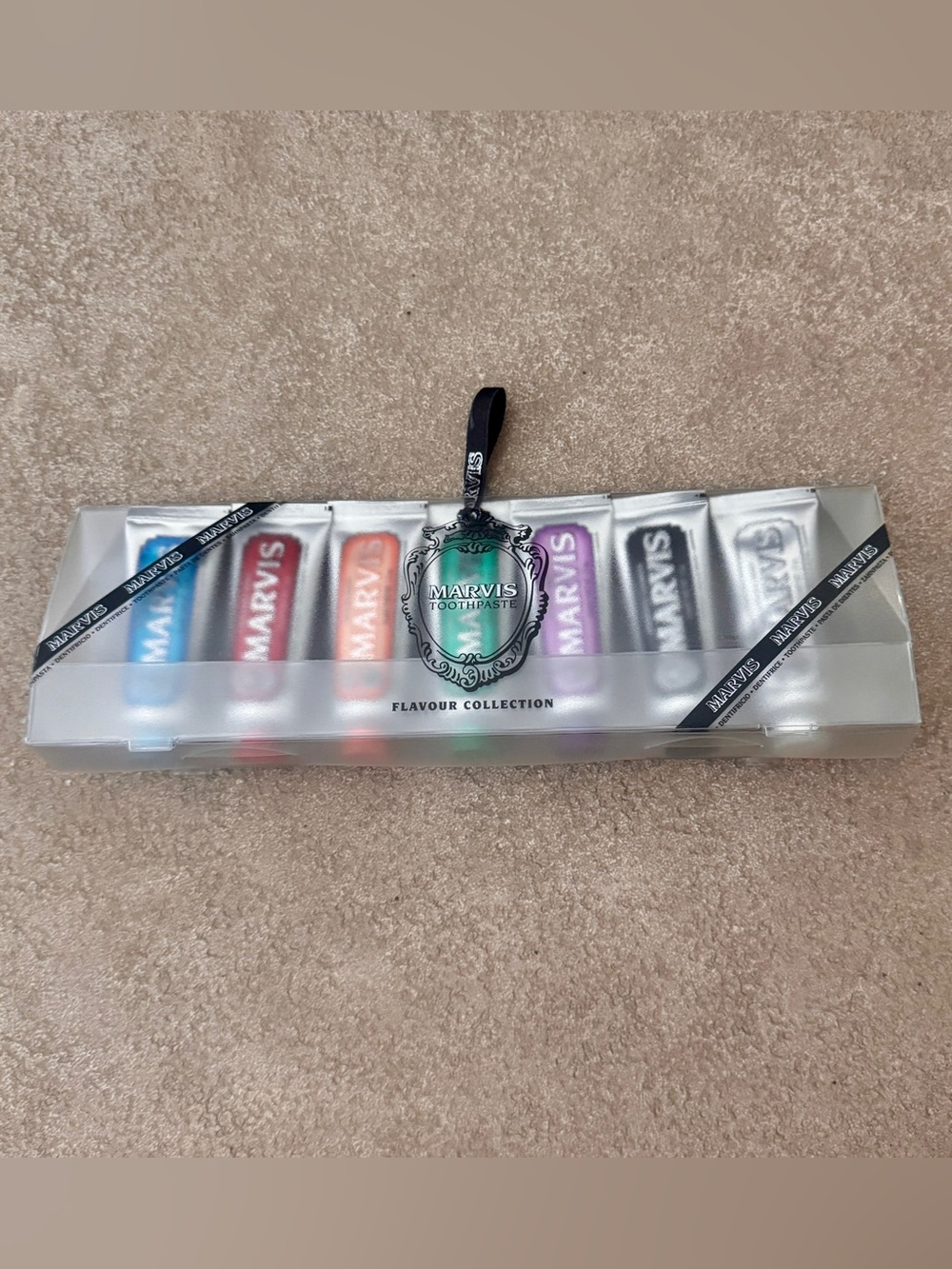 NWT Marvis Flavour Collection Gift Set 7 x 25ml Travel Toothpaste Made in Italy